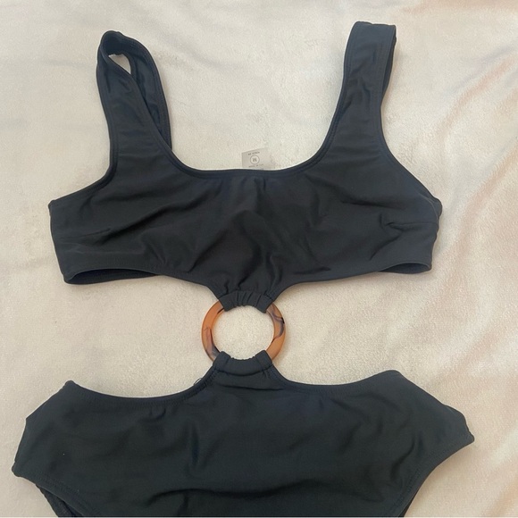 New! Montce Ky charcoal cutout monokini one piece swimsuit 1060 - Picture 4 of 11